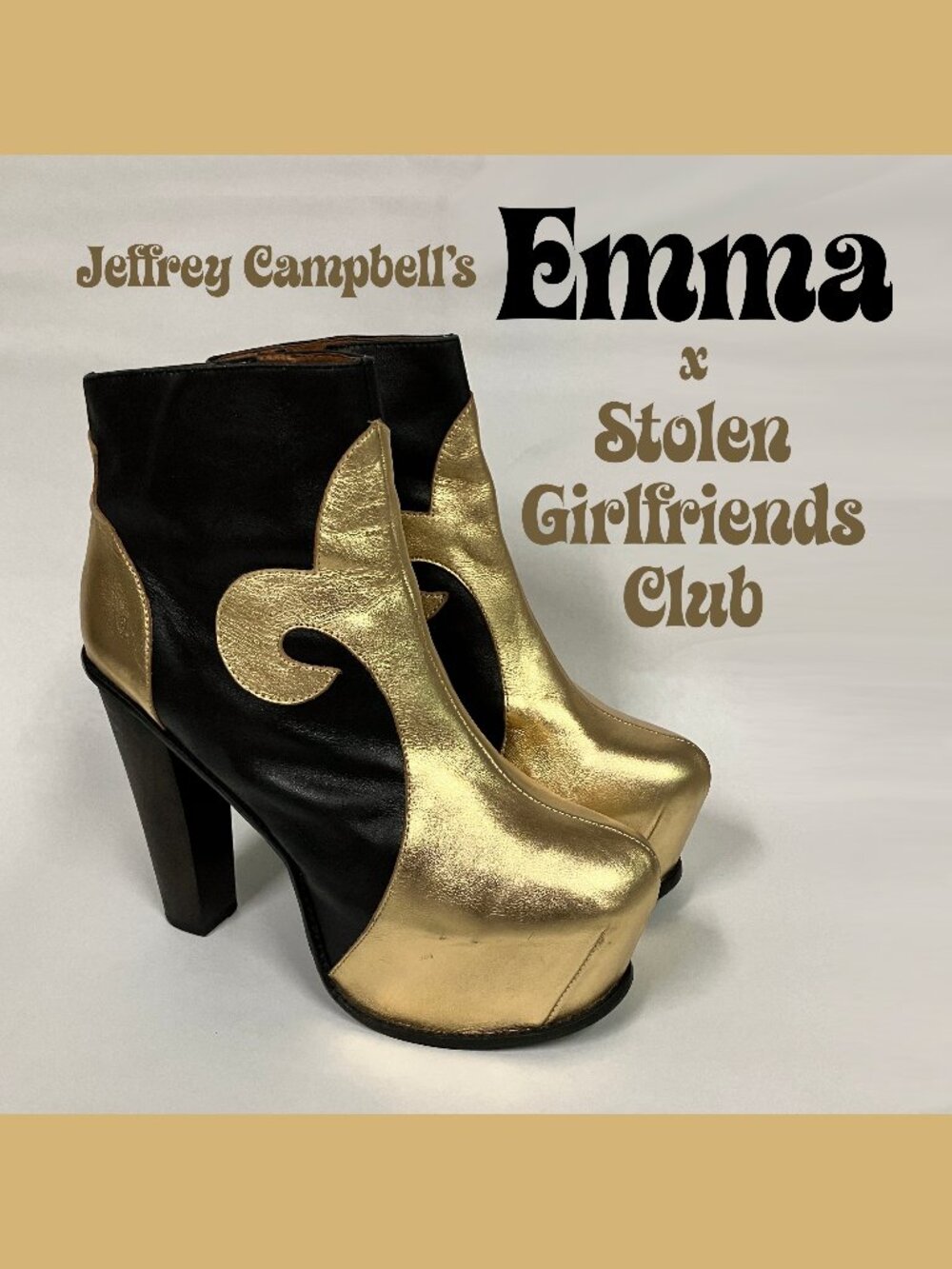 HAWT!!! Jeffrey Campbell x Stolen Girlfriends Club EMMA Boots! *RARE!!!* Size 10